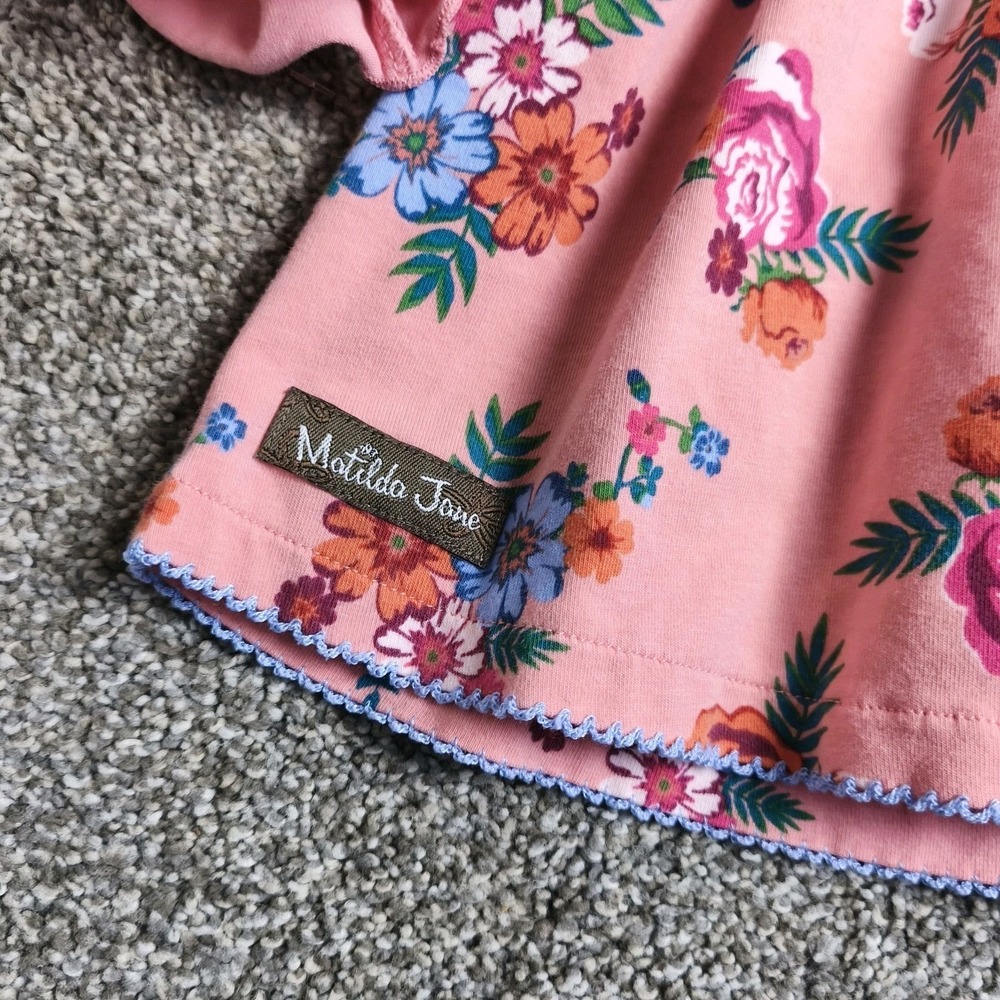 Matilda Jane Girls Dress Lot Size 2 Floral Red‎ Boho Ruffle Boutique - Picture 12 of 12